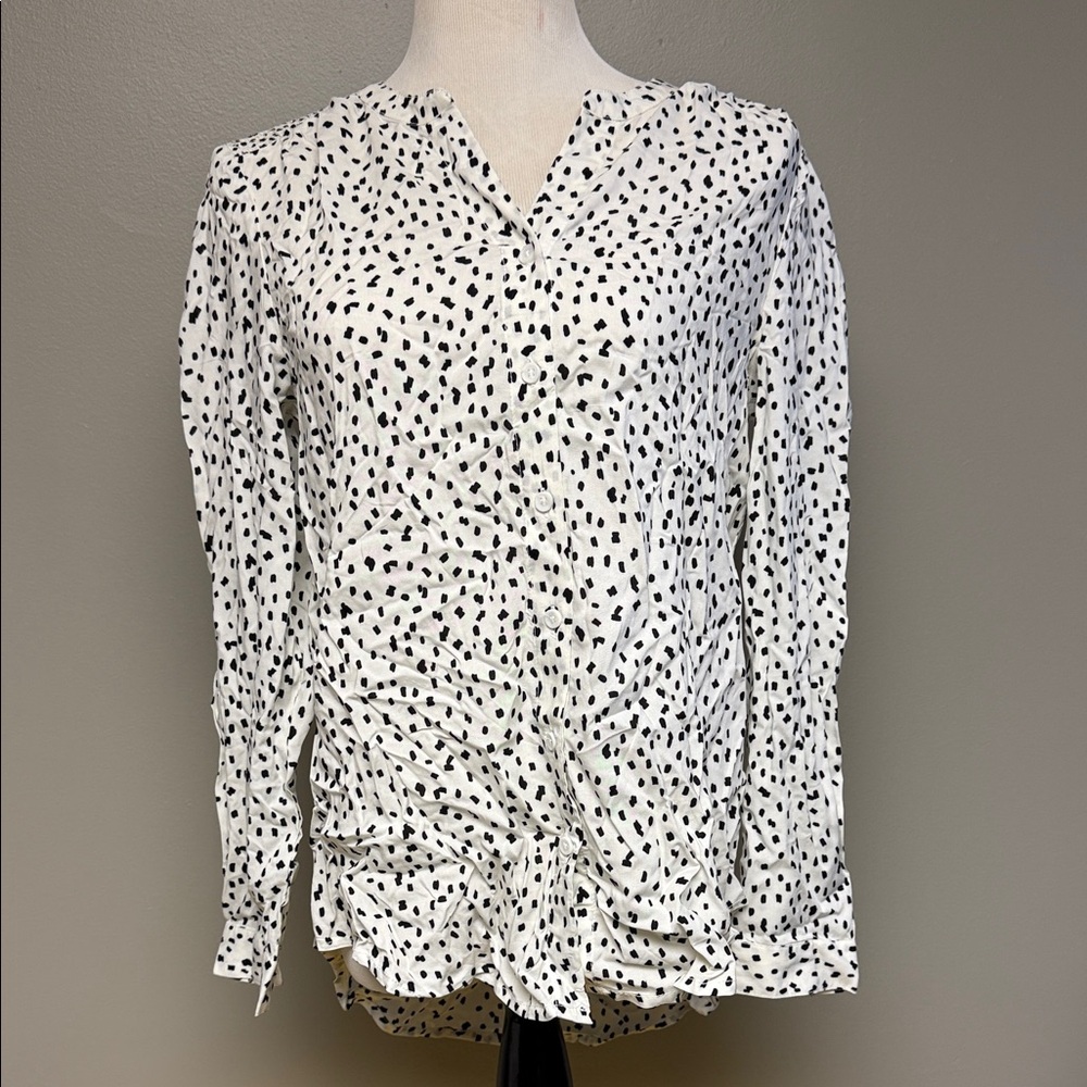 BeachLunchLounge Viscose Printed Blouse Size SP NWT Lightweight